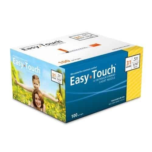 EasyTouch Insulin Syringes 31G 1cc 5/16"